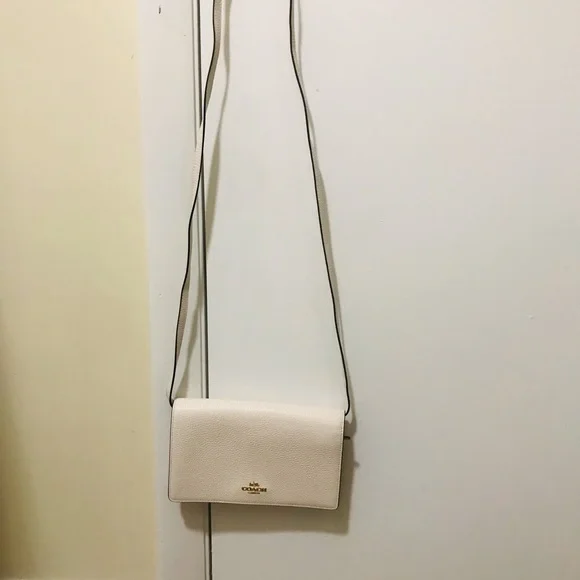 Coach Cream Leather Crossbody Bag - Picture 4 of 4